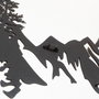 Wallity Mountains Metal Wall Art - APT630 Negro